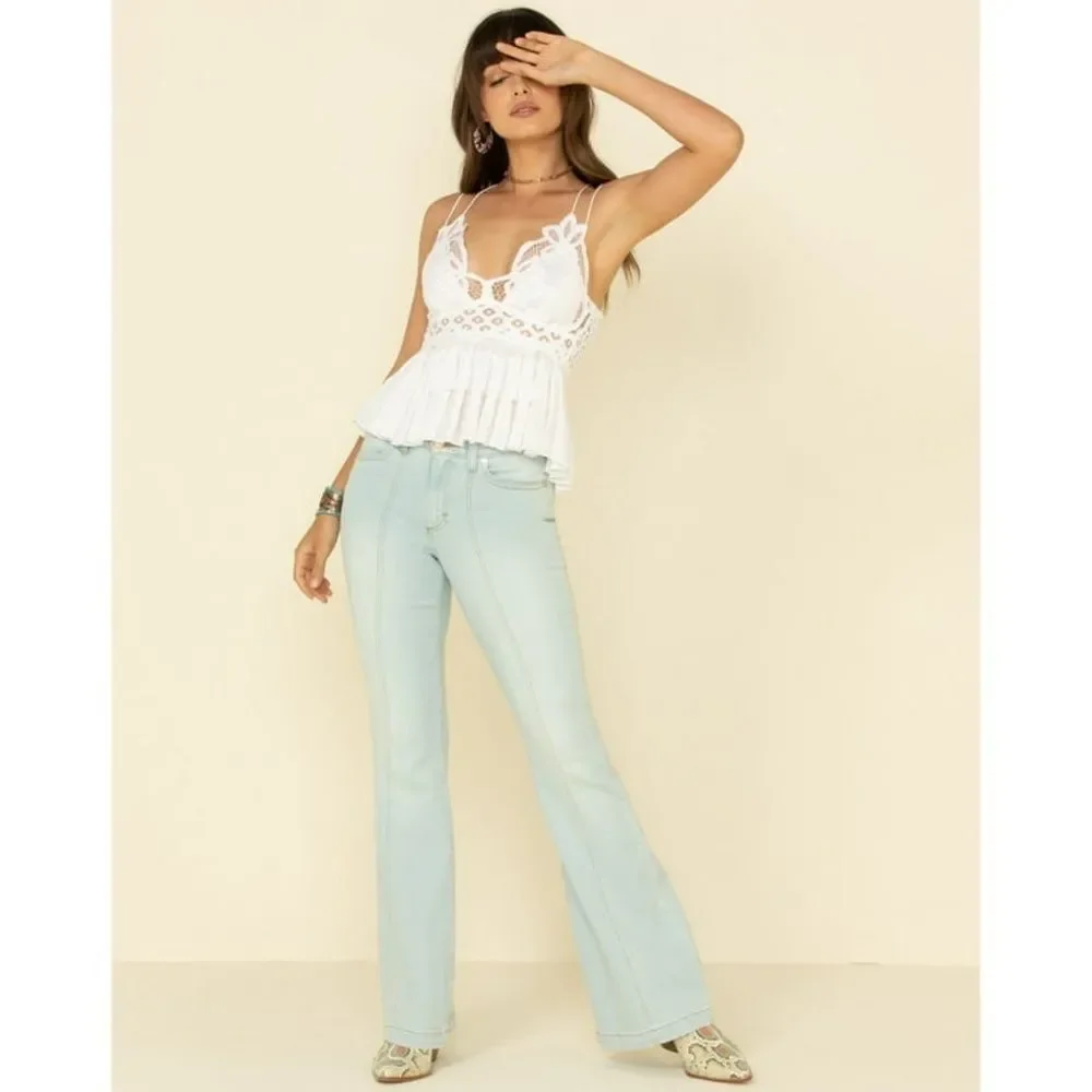Free People Women’s Adella Camisole Olive Sparrow large - Picture 3 of 6